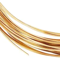 BENECREAT 20 Gauge 33 Feet Square Copper Wire Half Hard Yellow Brass Wire for Jewelry Beading Craft Work