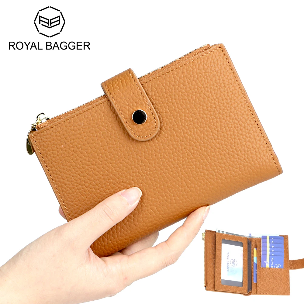 

Royal Bagger Fashion Unisex Passport Wallet, Genuine Leather Multi-card Slots Card Holder, Perfect Purse for Daily Use 1647