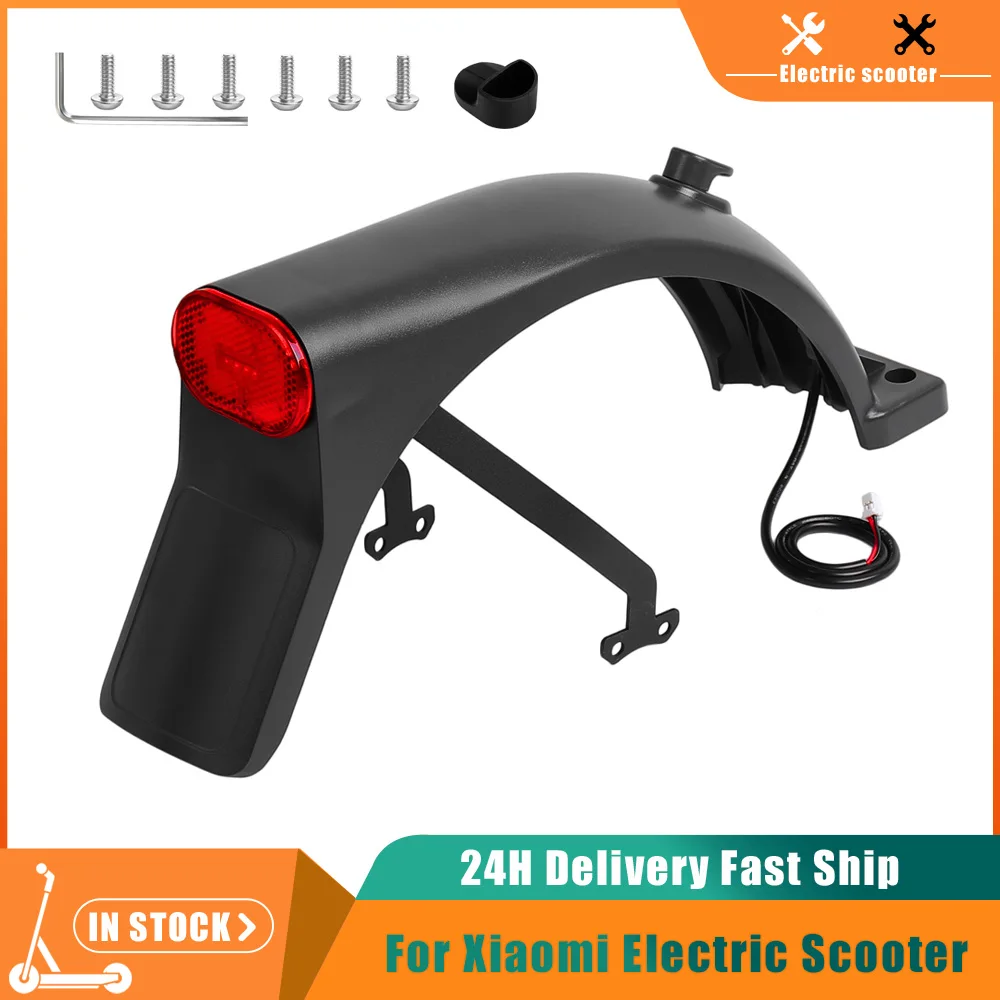 

Back Fender Brake Light 5 Max Rear Mudguard With Hook TailLight Bracket For Xiaomi Mi 5 Max Electric Scooter Parts