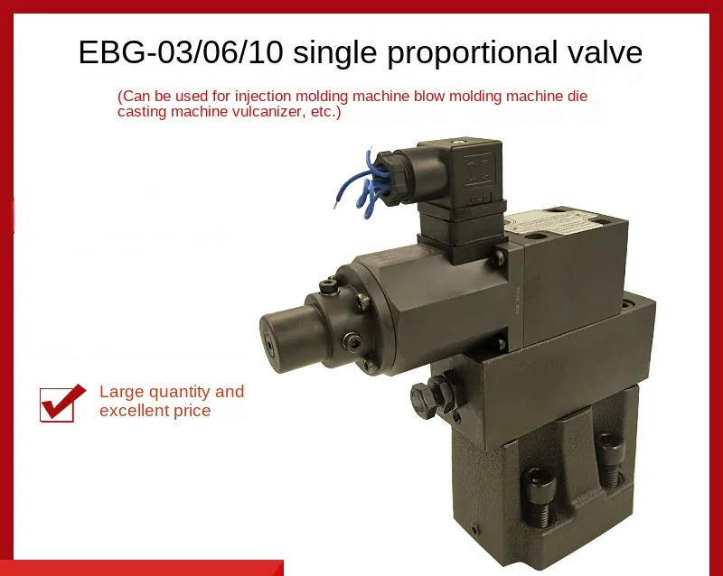 Imagem -03 - Válvula de Pressão Proporcional Única Válvula de Controle Eletro-hidráulica Máquina de Moldagem por Injeção