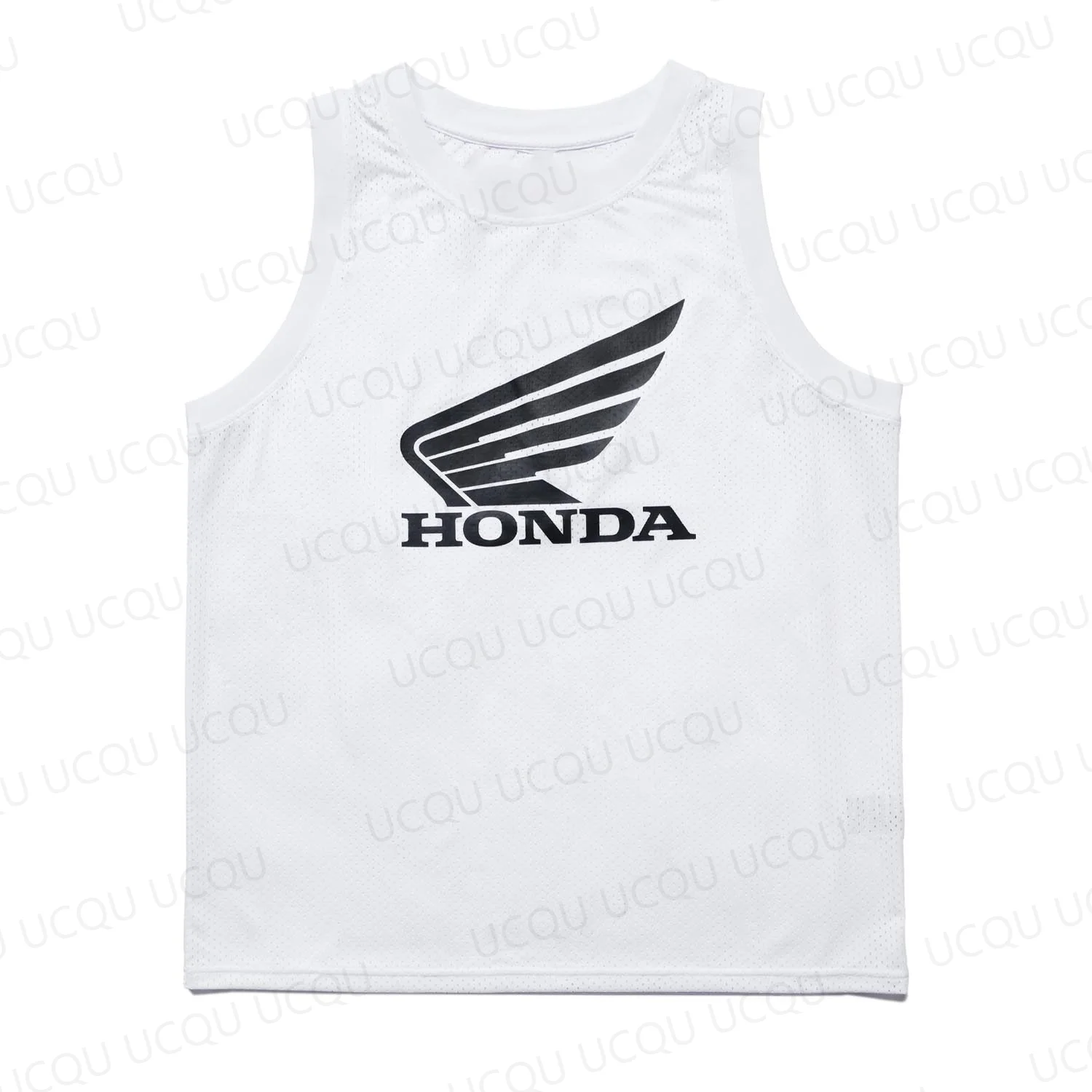 

Honda Original Wing Logo Mesh Sleeveless Jersey Motorcycle Basketball Tank Top Breathable Moto Biker Style Summer Sportswear