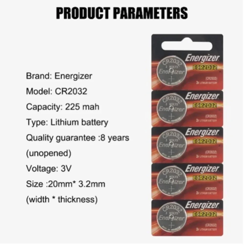 Original 5-100 stücke cr2032 3v lithium batterie dl2032 br2032 5004lc cr 2032 knopf zelle für uhr, spielzeug, auto schlüssel uhr batterien