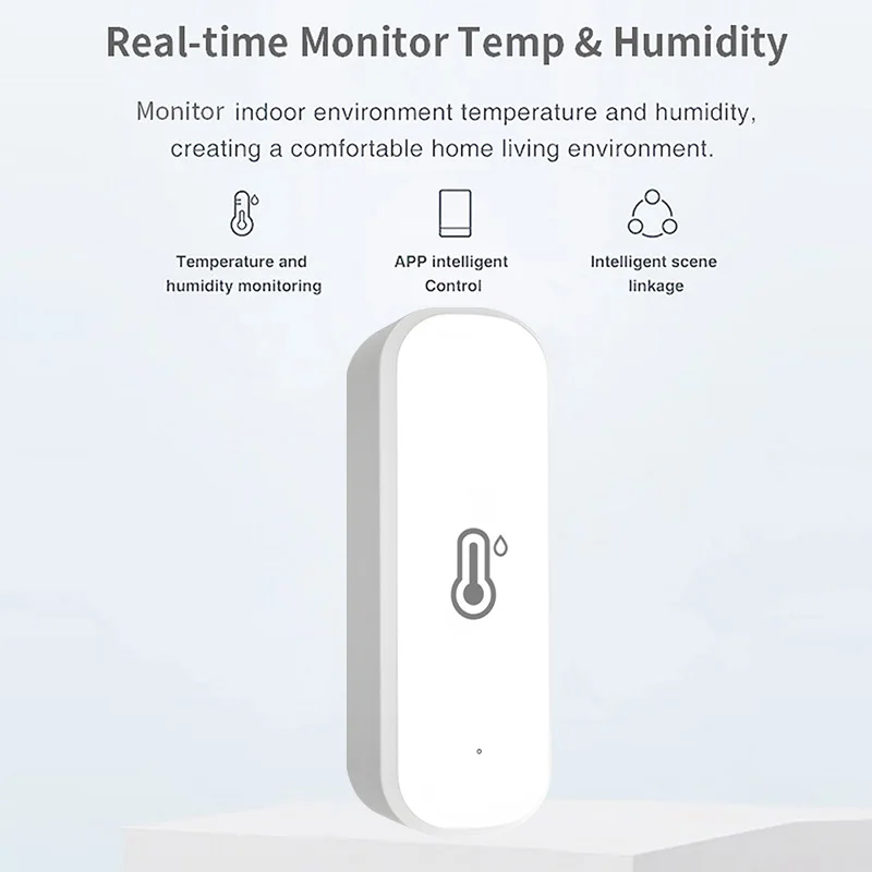 Cozylife Wifi Smart Temperature Humidity Sensor Smart Home Thermometer Hygrometer For Indoor Room Weather Station With Google