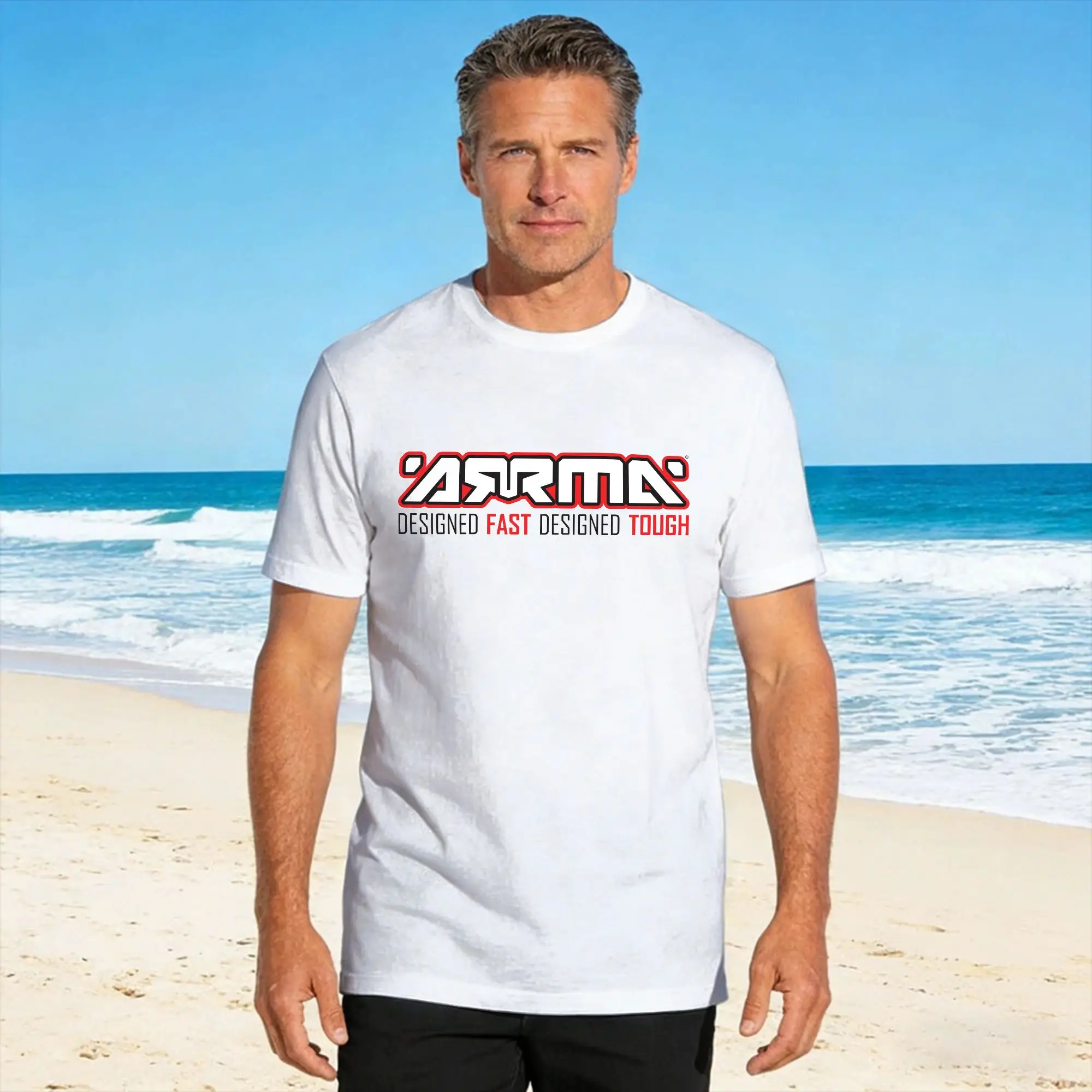 ARRMA Logo Cotton T-Shirt For Men Summer  Streetwear T-Shirts Harajuku Tee Shirt Oversize Casual Tops