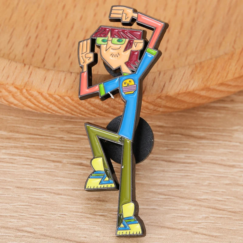 Harold-Badge Total Drama Character Inspiration Enamel Pin Fashion Backpack Decoration