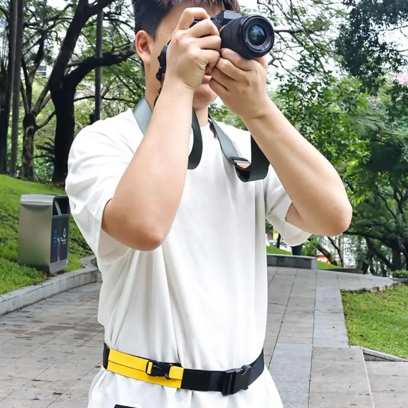 Ergonomic Camera Support Waist Strap For Hiking Cycling Comfortable Design 