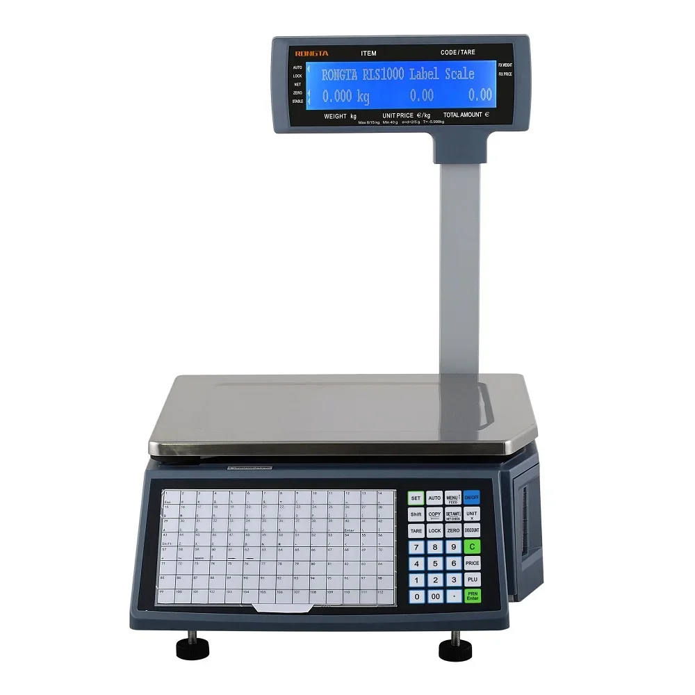 

Rongta Barcode Label Printing Scale Digital Weighing Cash Register Scale 30kg Supermarket Price Computing Scale