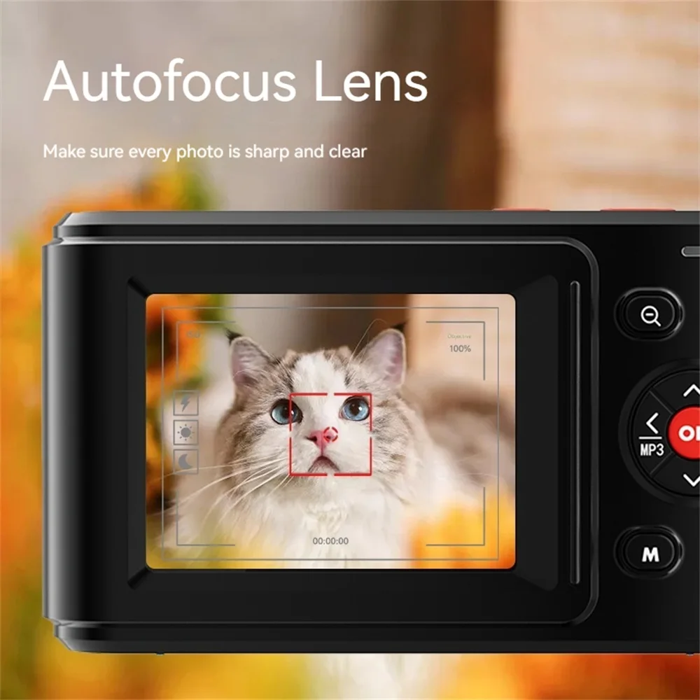 XJ01-cámara Digital para niños, videocámara Monocular de arranque, portátil, con enfoque automático, 2,5 K, HD, 72MP, para exteriores