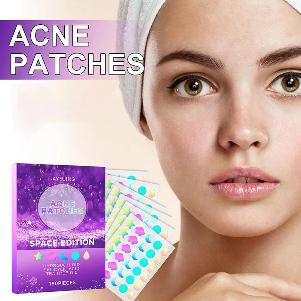 180 Pieces Star Pimple Patches Salicylic Acid & Tea Tree Oil Acne Cover Patch Cruelty-free Skincare For Healing L0w2