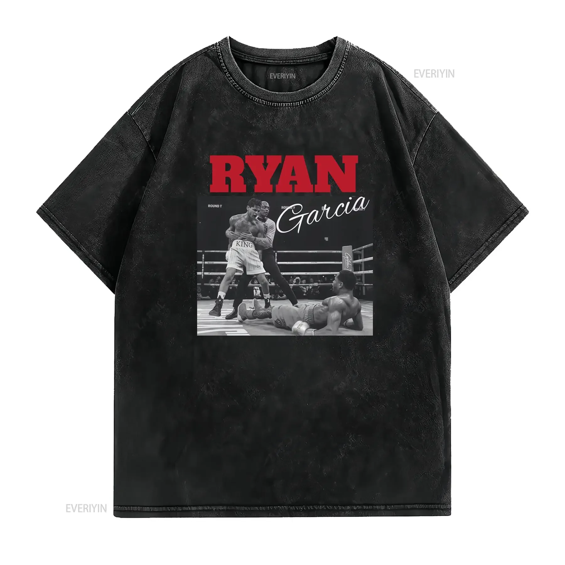 Ryan Gracia Ko Devin Haney T shirt Garcia Boxing Mexican boxer Iconic photo long or short sleeves vintage Washed streetwear