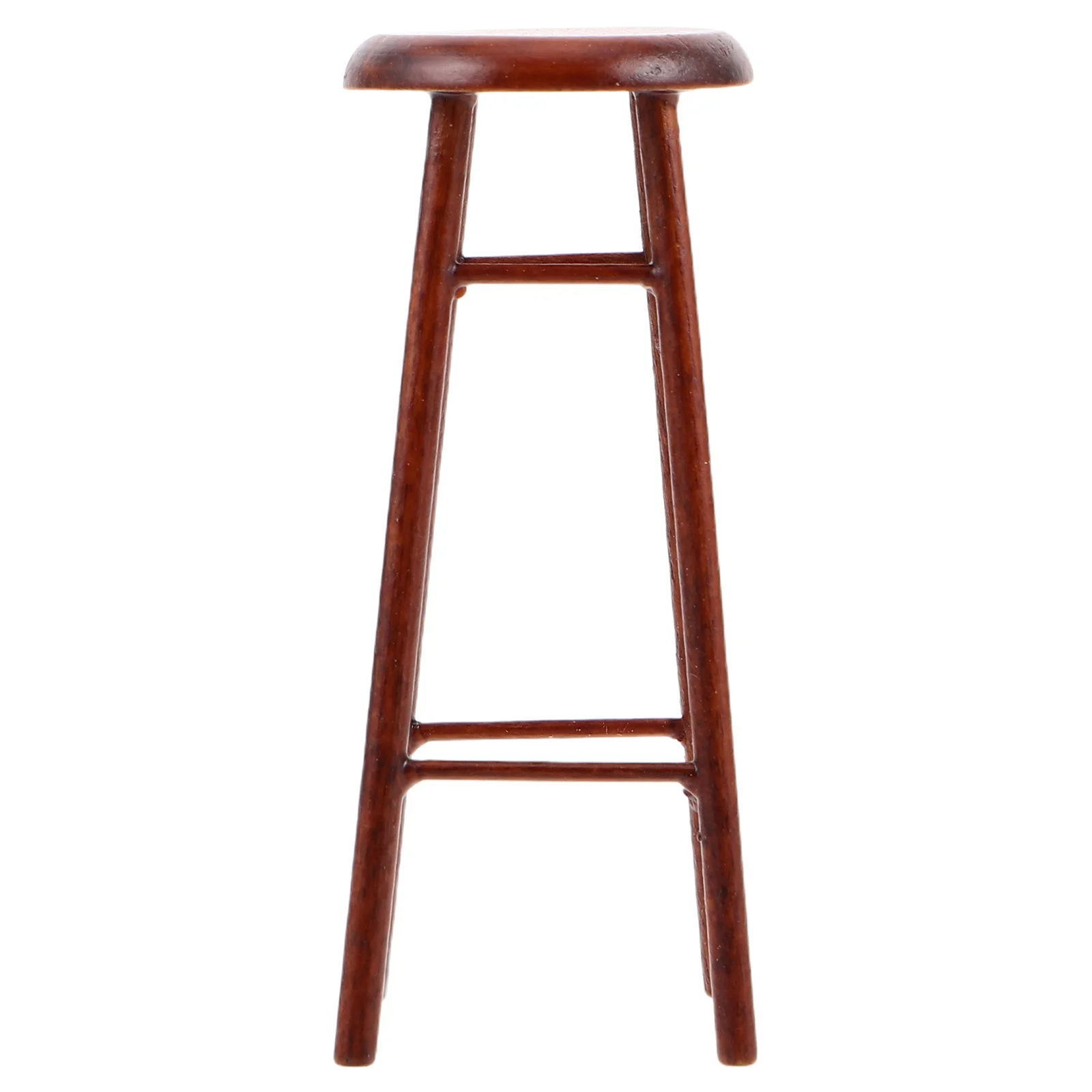 Miniature Wooden Bar Stool For Dollhouse Kitchen Counter Small Stool Chair Decorative Furniture Accessories Micro Scale