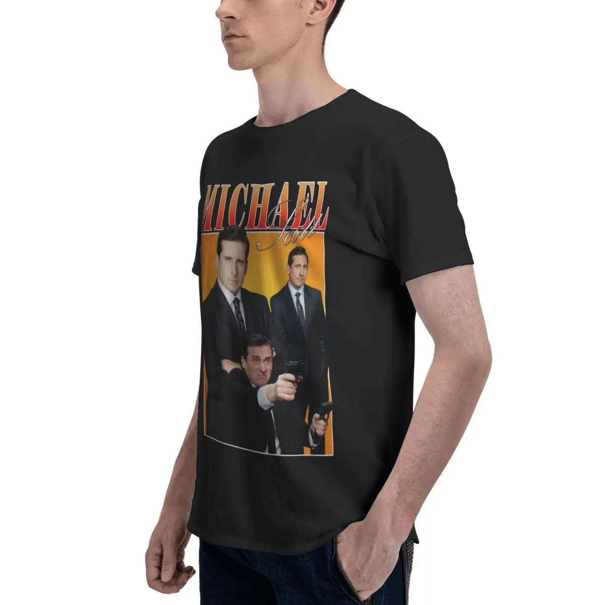 Michael Scott Homage The Office Tv Series T Shirt Customized Pops Men Women T-Shirt Graphic Y2K Clothing