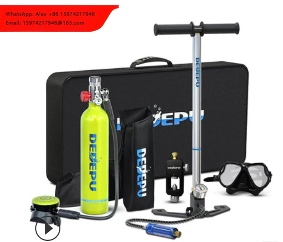 1.0 L Diving Mini Scuba Tank Up To 20 Minutes Air Cylinder Portable Scuba Tank Kit