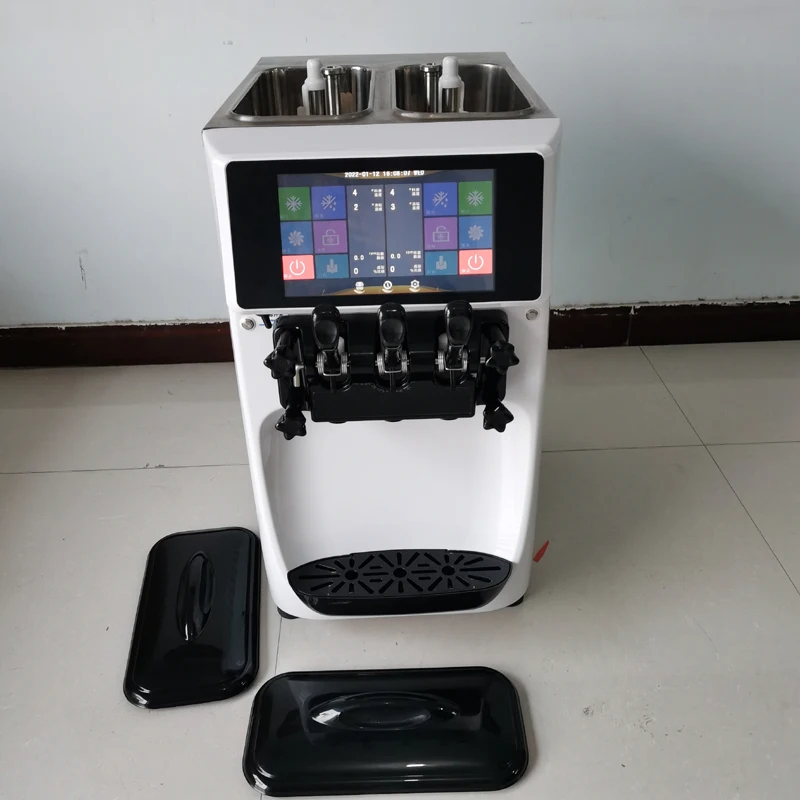 판매를 위한 세 가지 맛 아이스크림 기계 고품질 콘 메이커 220V 110V