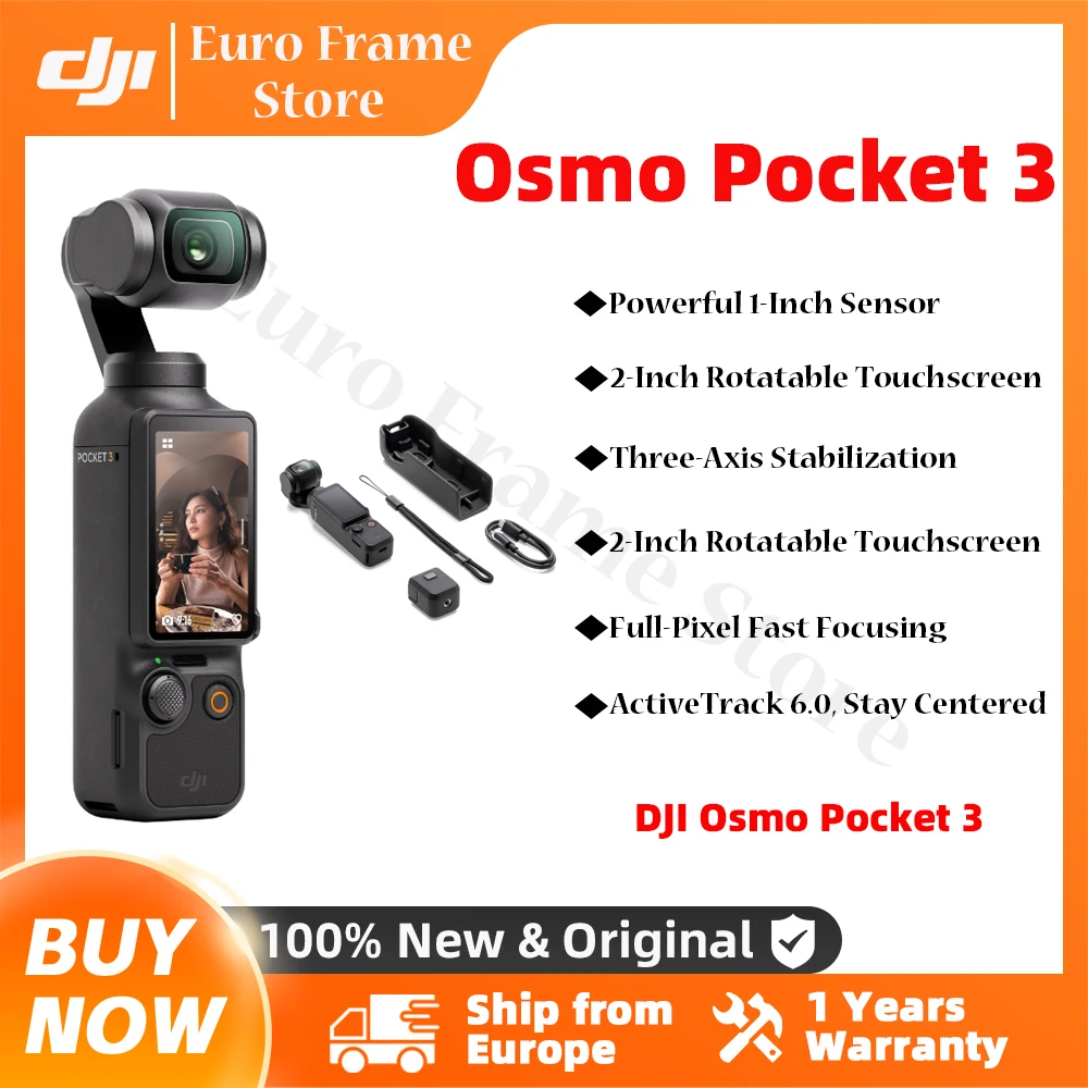 DJI Osmo Pocket 3 Powerful 1-Inch Sensor 4K/120fps  2-Inch Rotatable Touchscreen original brand new in stock