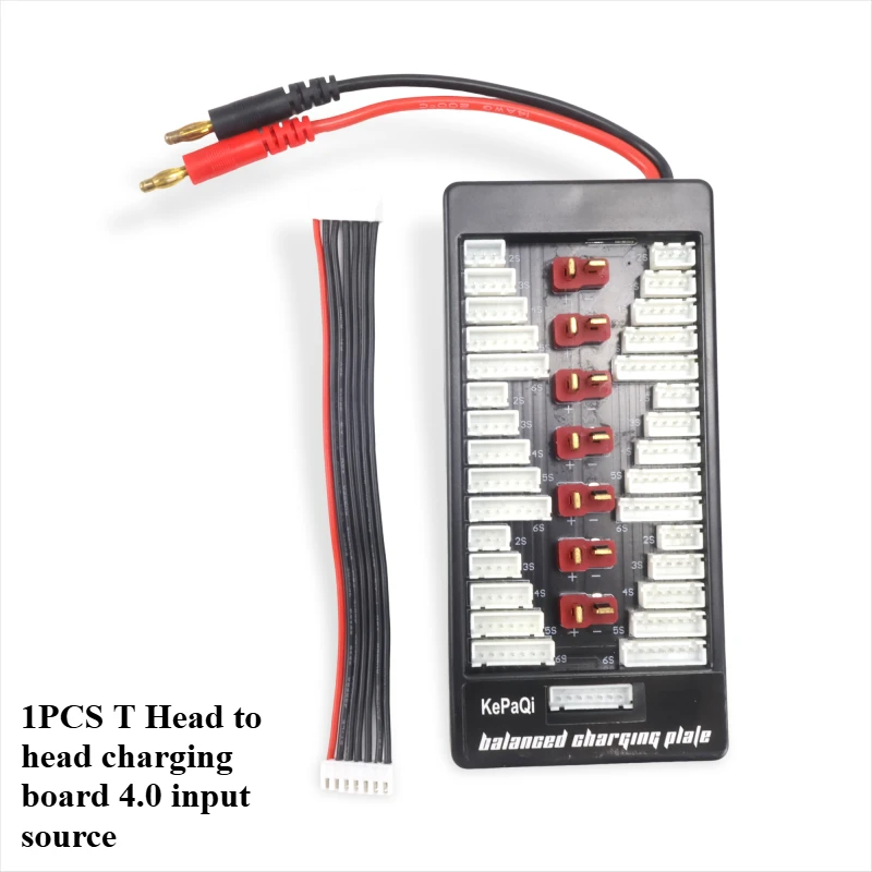High Quality T Head to head charging board 4.0 input source For Rc Aircraft Model 1-6s Lithium Battery Parallel Charging Board