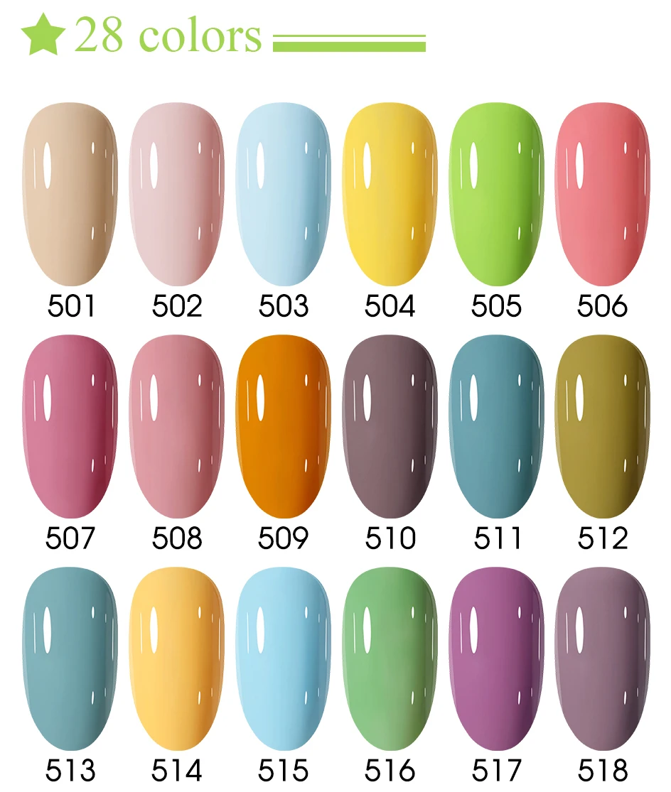 Clou Beaute 10-teiliges Buntes Gel-Nagellack-Set Nude Rot Rosa Braun Farbiger Gel-Lack Semi-Permanente Nagelkunst Vernis Maniküre-Sets – Detail 12