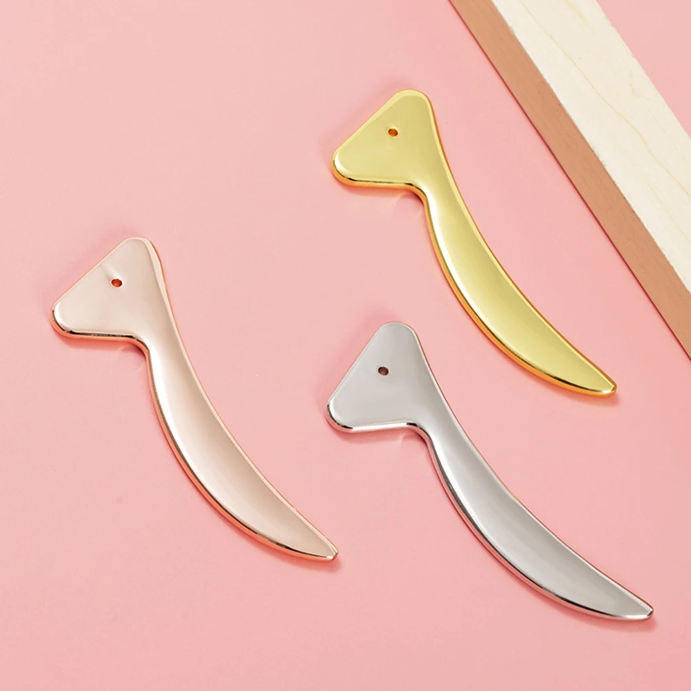 3 pezzi bastoncino per massaggio oculare per la cura della pelle del viso strumento spatola per lozione portatile massaggiatore a forma di T per viaggi in ufficio a casa cinese