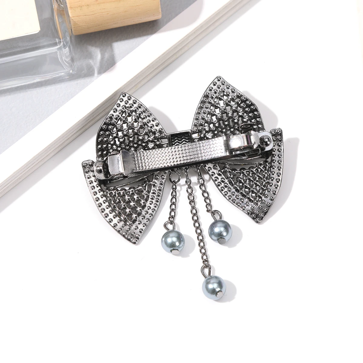 Bow Spring Clip Shiny Crystal Rhinestone Hairpin Girls Ponytail Styling Tools Hair Clip Fashion Festival Hairpin Accessories