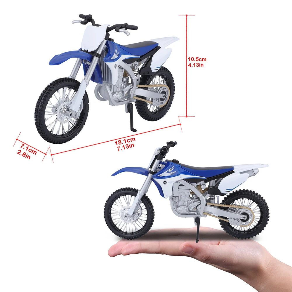 Maisto 1:12 ヤマハ YZ450F ブルーダイカスト合金オートバイモデルカーモデルコレクションギフトおもちゃツール