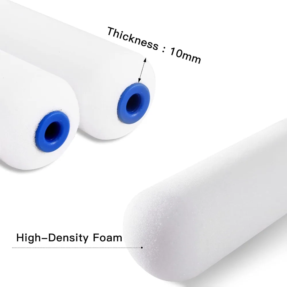 Foam Paint Roller 4 inch - Mini Roller for Walls, Cabinets, Cupboards, Doors - view 3