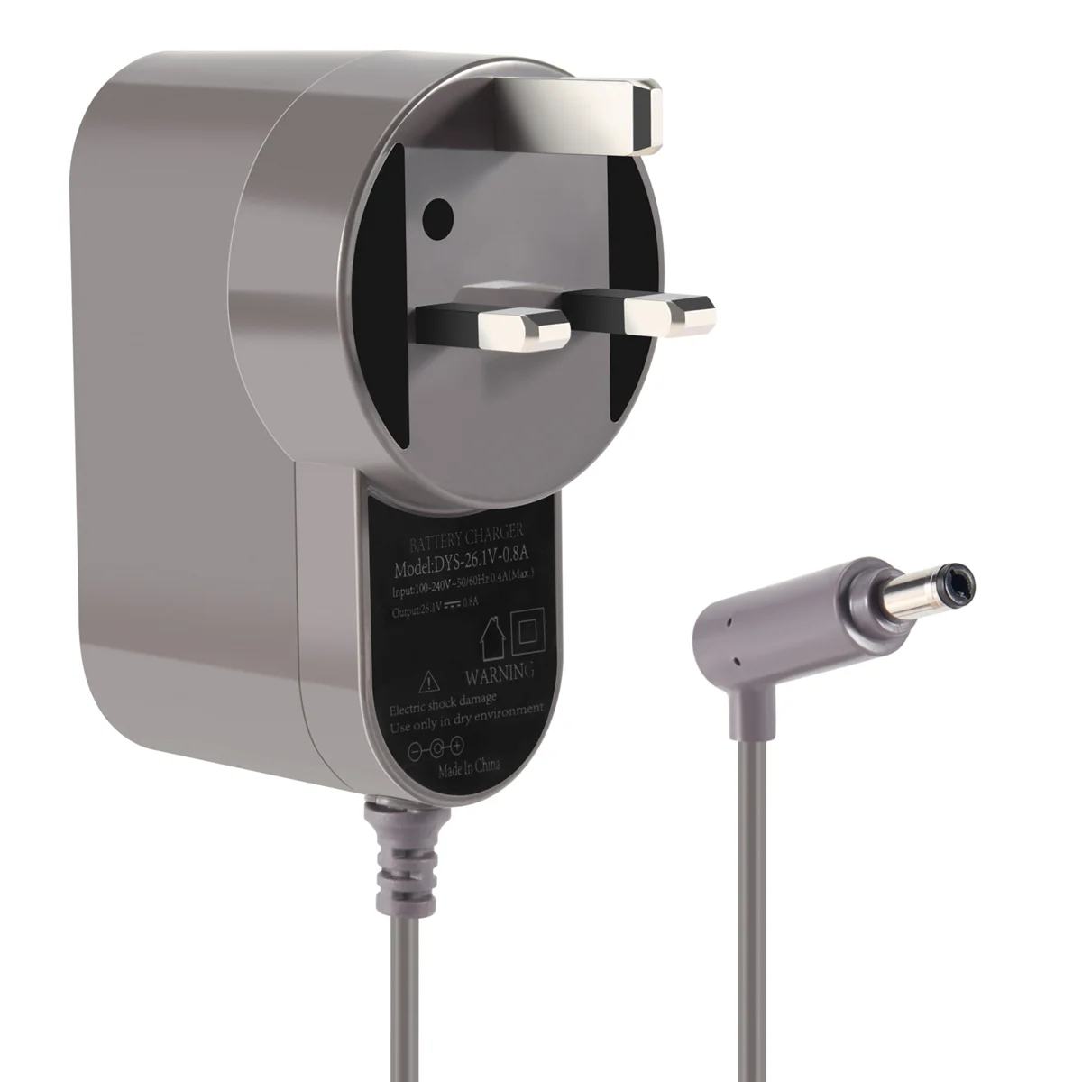 Adaptador de cargador de línea de Cable de 1,85 M para Robot aspirador DYSON V6 V7 V8, enchufe del Reino Unido