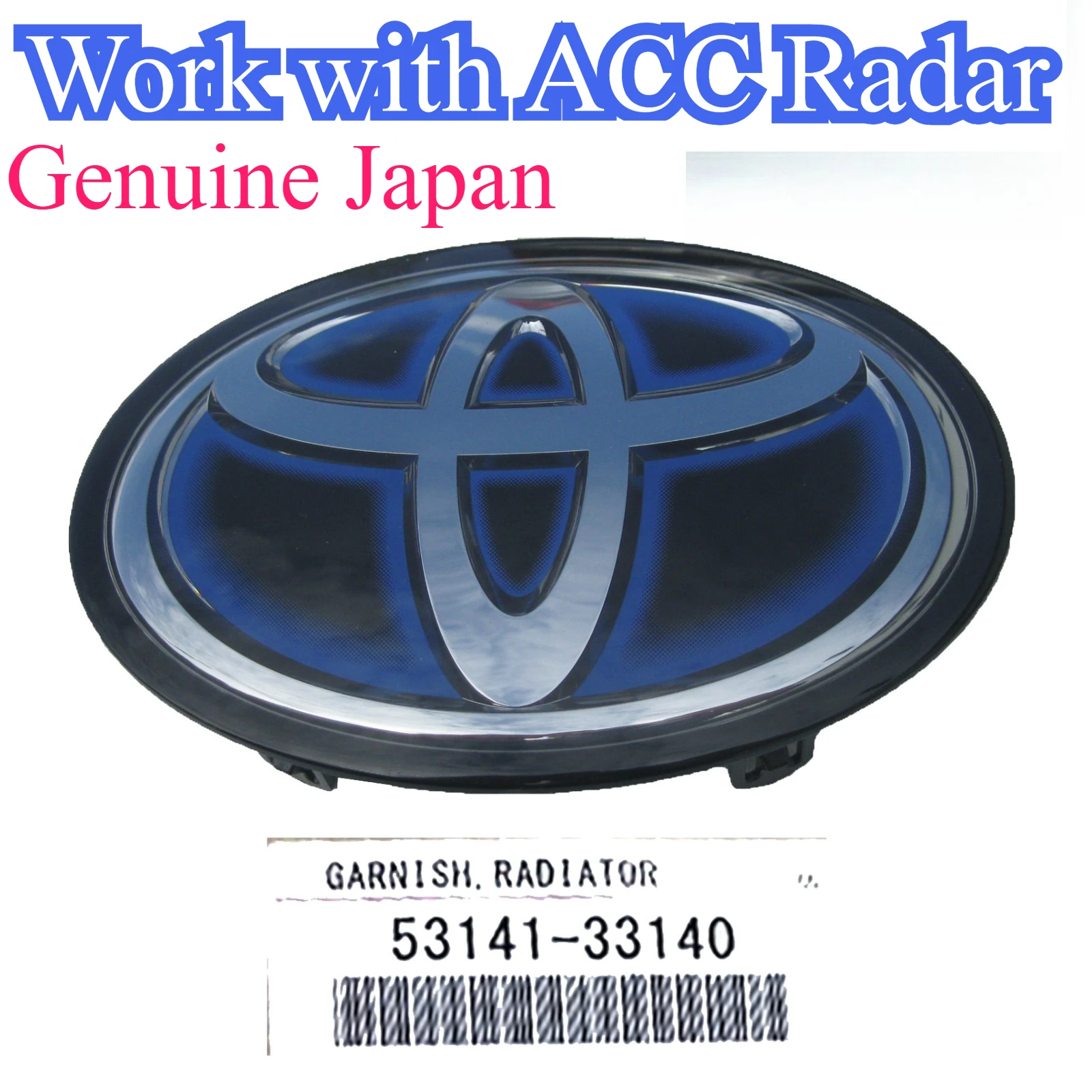 

53141-33130 53141-33140 Для Toyota Prius Carmy Sienna Avalon Rav4 Передняя решетка ACC Радарная эмблема