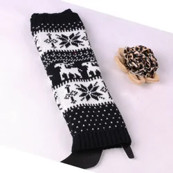 Leg Warmers Womens Boots Y2k Accessory Winter Ankle Warm Thermal Ladies Wool Slouch Boot Socks Snowflake Female Gaiter Christmas