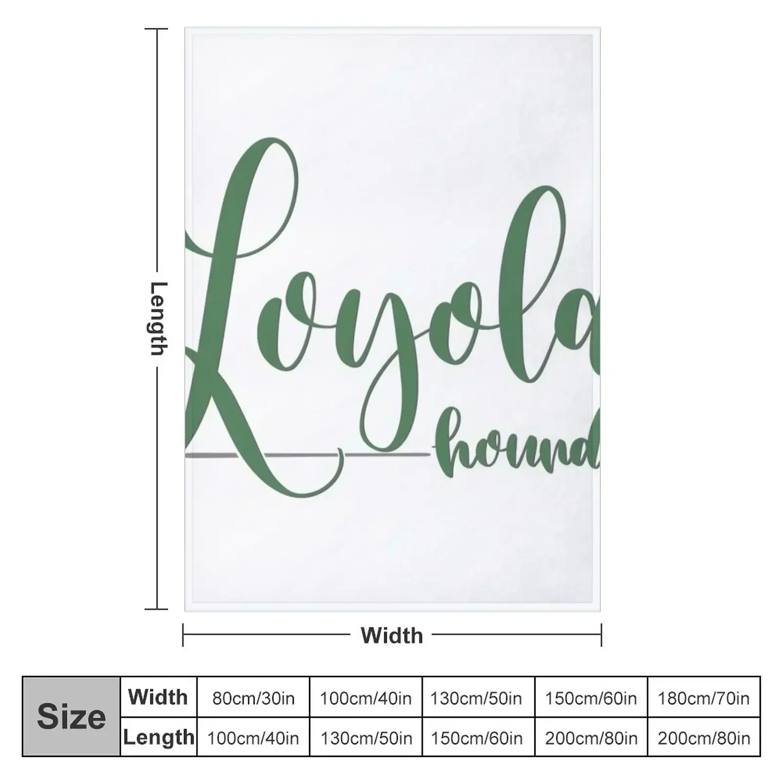 Loyola hounds Throw Blanket couch cozy soft plush fuzzy picnic outdoor blanket
