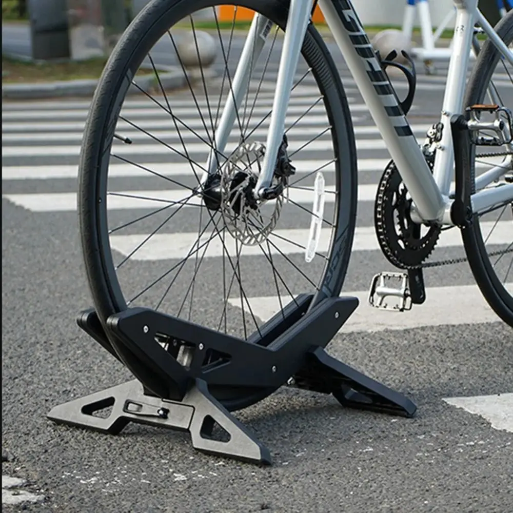 

Adjustable Bicycle Parking Stand Universal Anti-Slip Cycling Fixed Footrest Bracket Portable Anti Scratch Bike Display Holder