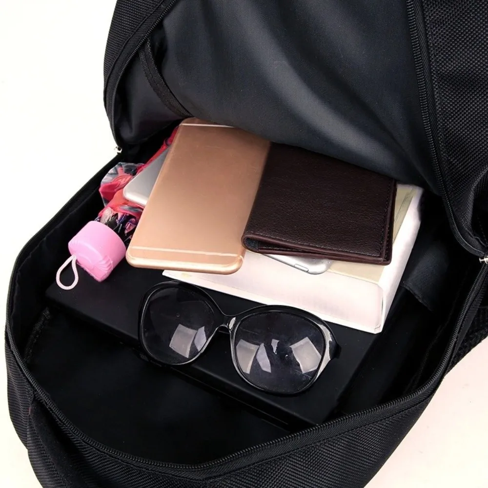 Zaini grandi da uomo impermeabili Borsa da scuola per studenti di grande capacità resistente all'usura Borsa per laptop multitasche in tessuto Oxford