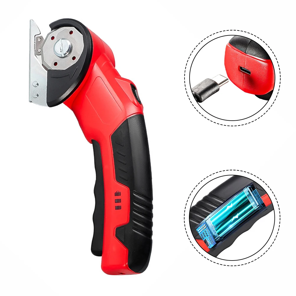 

1pc Small Electric Lithium Scissors Fast Cutting Cloth And Leather Cutting Machine Electric Cutting Machine Electric Scissors