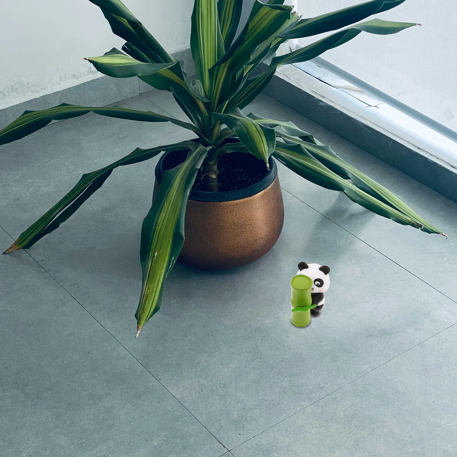 9pcs Mini Panda Figurines Hand Carved Animal Models For Garden Decor Cake Topper Party Supplies Outdoor Sculpture