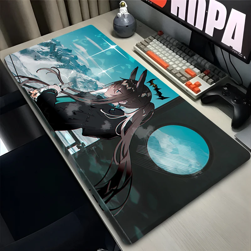 

Large Anime Style Desk Mat, Stitched Edges Non-Slip Rubber Gaming Mouse Pad for Laptop PC Office Playmat
