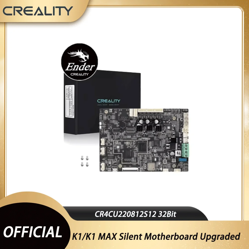 

Creality Original K1/K1 MAX Silent Motherboard Upgraded CR4CU220812S12 32Bit TMC2209 X2000E Mainboard for 3D Printer Parts