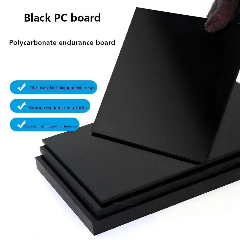 igh Transparent & Black PC Endurance Board Polycarbonate Hard Plastic Plate, High Temp Resistant, Imitate Glass, Photo Frame Div