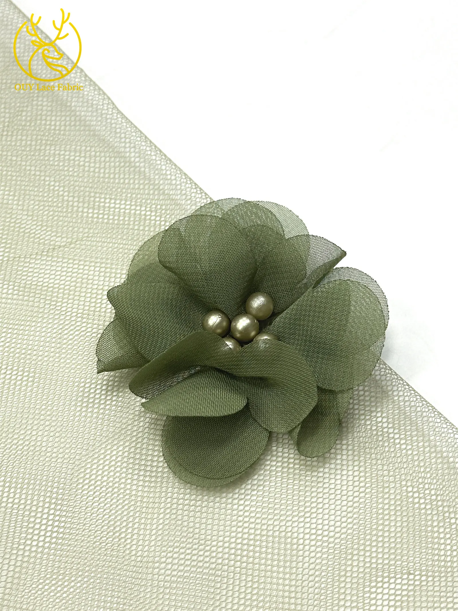 Lila 3D Applikation Tüll Perlen Spitzenstoff Hochwertige 3D Blumen Tüll Netz Stickerei Spitze Nigerianischer Hochzeits-Spitzenstoff – Detail 21