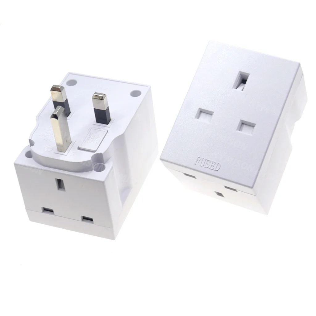 

Британский 3-контактный тройной адаптер для вилок, адаптер для удлинителей с несколькими вилками, 3-контактный адаптер для Великобритании, удлинитель для розетки 250 В, 13 А