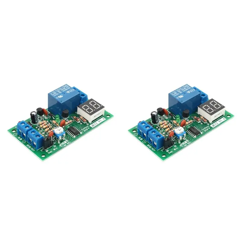 

AS62 2X DC12V LED Display Countdown Timing Timer Delay Turn OFF Relay Switch Module