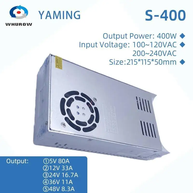 250/350/400/500/600W Single Output Switch Power Supply 5/12/24/36/48V Security Defence Monitor Camera LED Strip