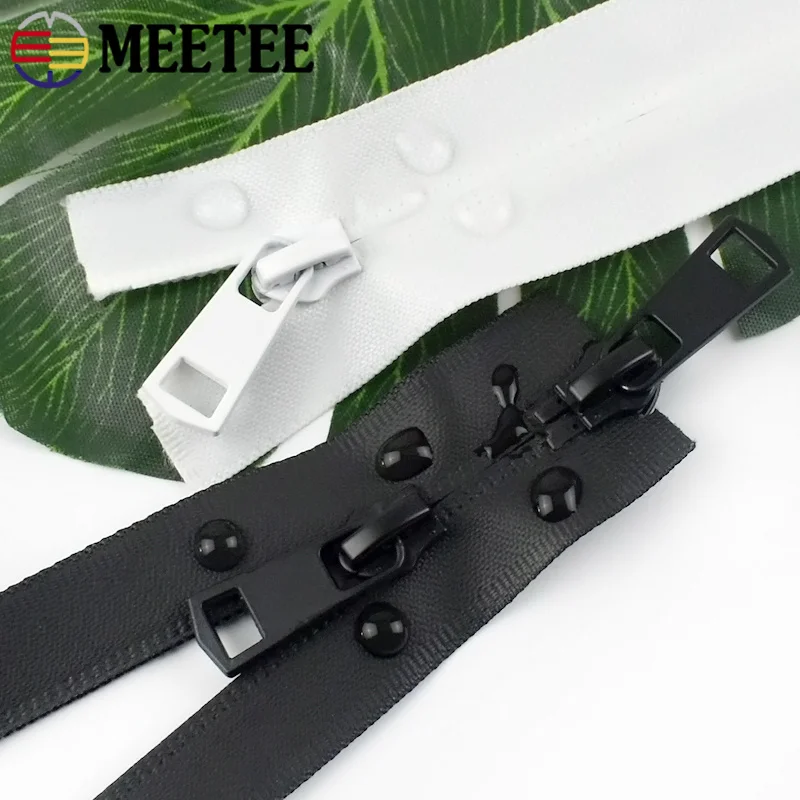 3/5P 5 #   60-150cm Nylon Wasserdichter Reißverschluss Unsichtbare Reißverschlüsse Doppelschieber Offener Reißverschluss für Jacken Nähzubehör Reparaturzubehör