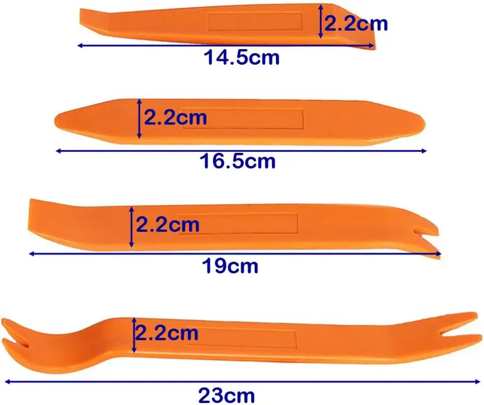 Car Metal Trim Removal Tool  Auto Fastener Pry Tool,1/4/12Pc Door Panel Radio Audio Installer,Car Interior Exterior Replace Tool