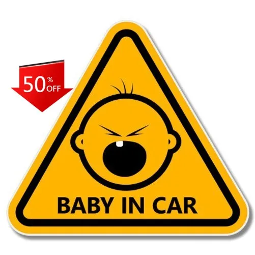 

Baby In Sign Phone Aesthetic Laptop Boat Camper Van Window Waterproof Vinyl Decal Sticker Cool Retro Funny Trendy