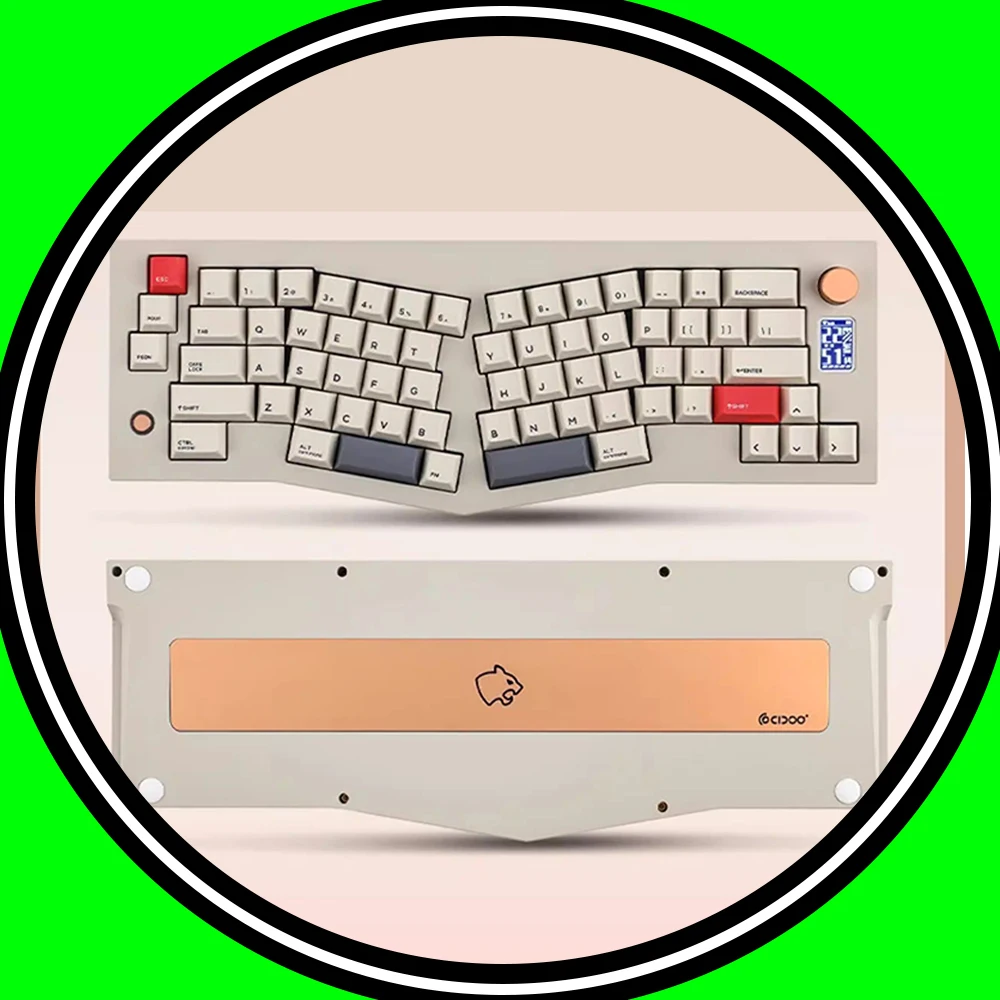 CIDOO V68 Mechanical Keyboard Kit Small Color Screen Three Mod Low Delay Mechanical Keyboard Gasket Hot Swap Pc Accessories Gift