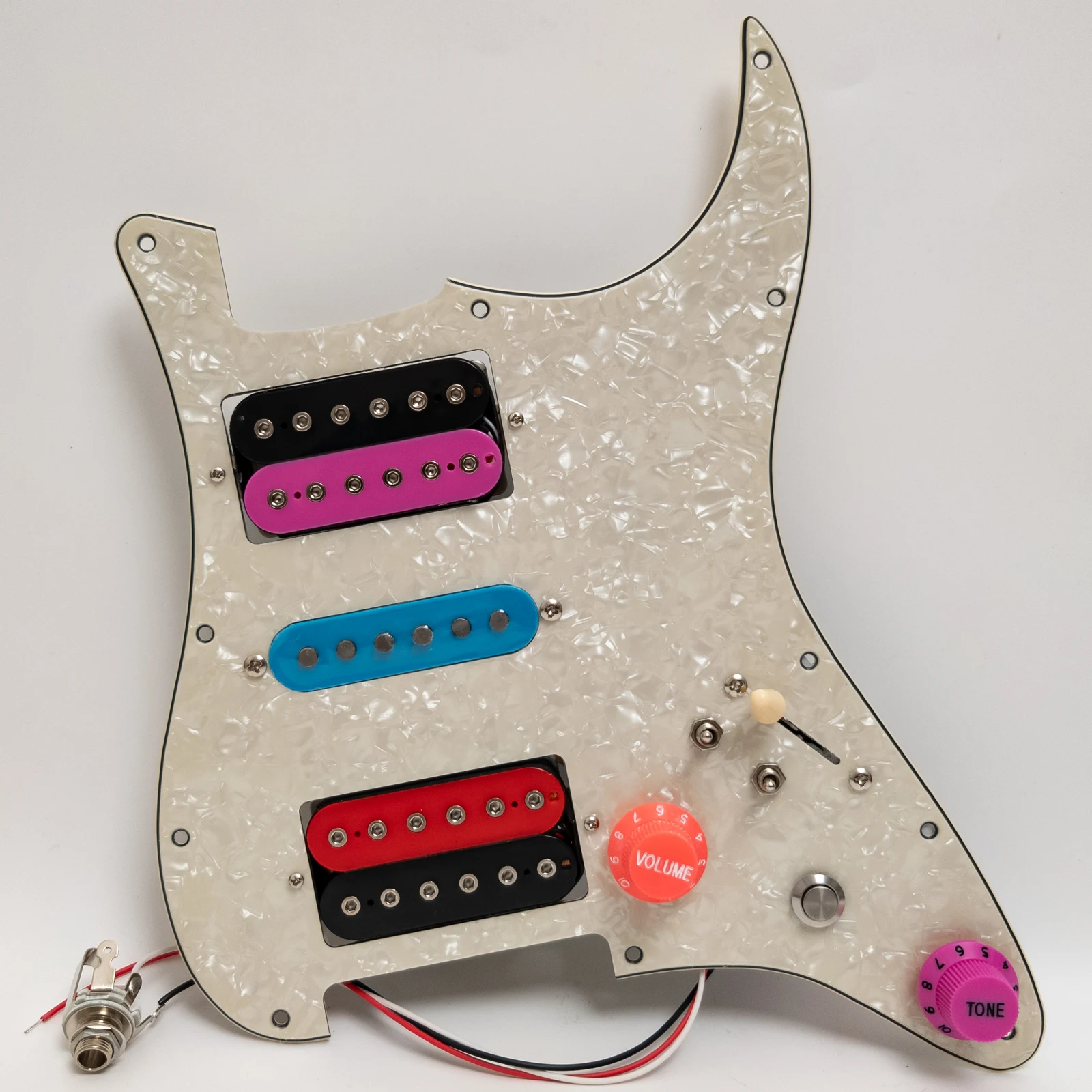 

HSH Guitar Prewired Loaded Pickguard with Kill Switch Coil Splitting Alnico 5 Humbucker Pickups for ST Guitar Tone Upgrade