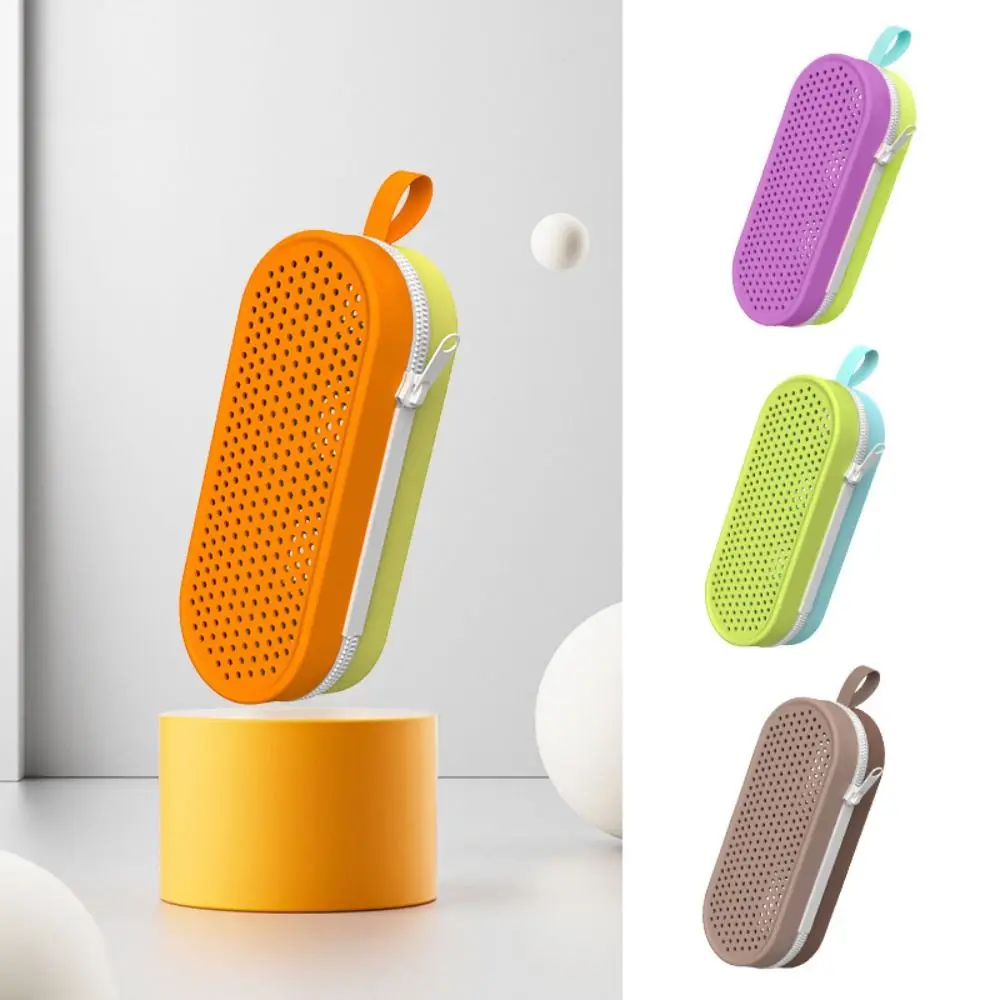 

Silicone Swimming Goggles Storage Box Drain Hole Zipper Myopia Glasses Case Breathable Waterproof Eyeglasses Bag Swimmers