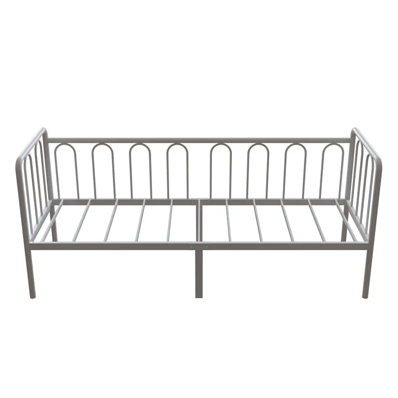 Baby carbon steel bed frame with guardrail baby crib small bed boy steel frame single bed edge