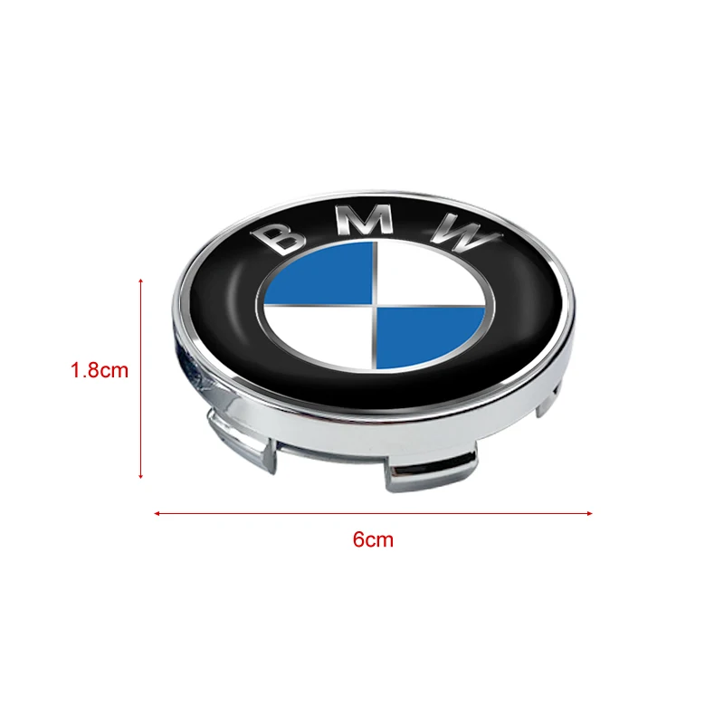 4pcs 56mm+60mm Car Wheel Center Hub Cap Rim Cover Emblem Stickers For Bmw M3 M4 M5 M6 F20 F30 G20 F31 F34 F10 G30 F11 X3 F25 X4