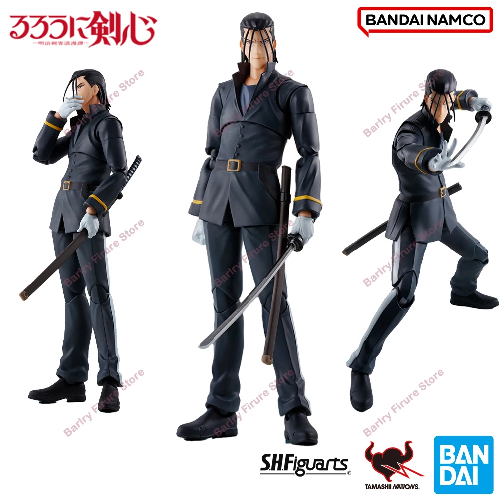 

Оригинальная оригинальная в упаковке BANDAI S.H.Figuarts SHF Rurouni Kenshin Hajime Saito, аниме-фигурка, экшн-фигурки, модель куклы, игрушки