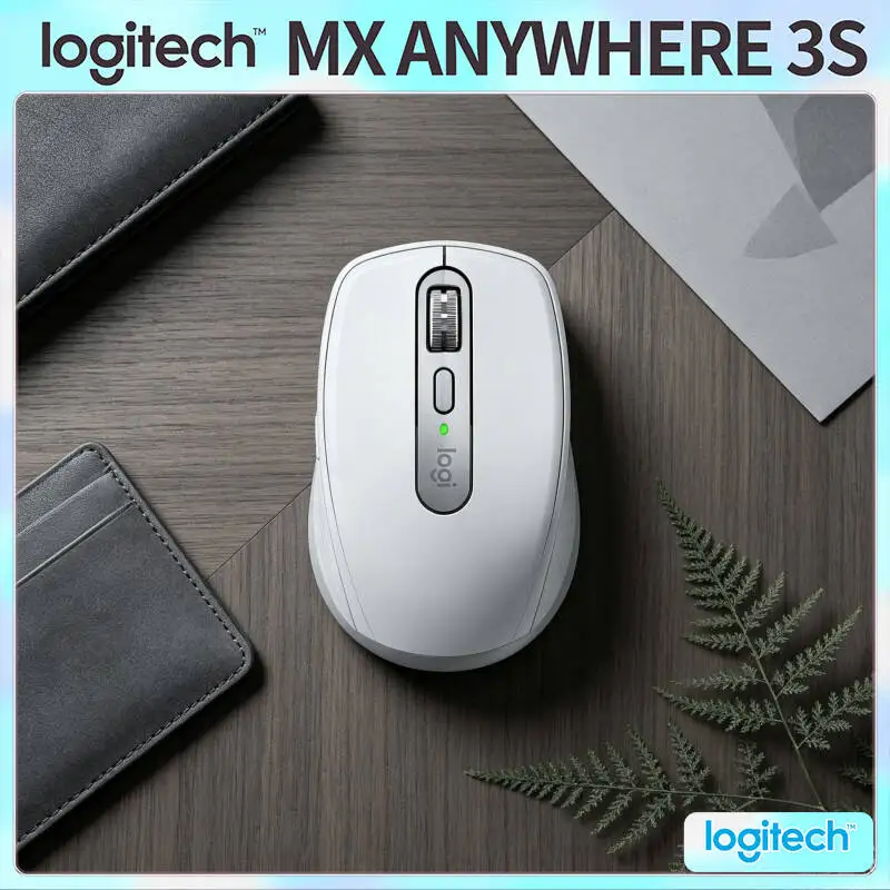 

Durable MX Anywhere 3S - 8K DPI Darkfield, 70-Day Battery, Silent Click, Ideal for Snack Shop Office & Stock Prep